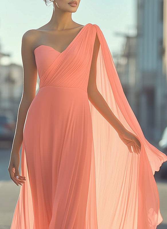 Ethereal One-Shoulder Gown