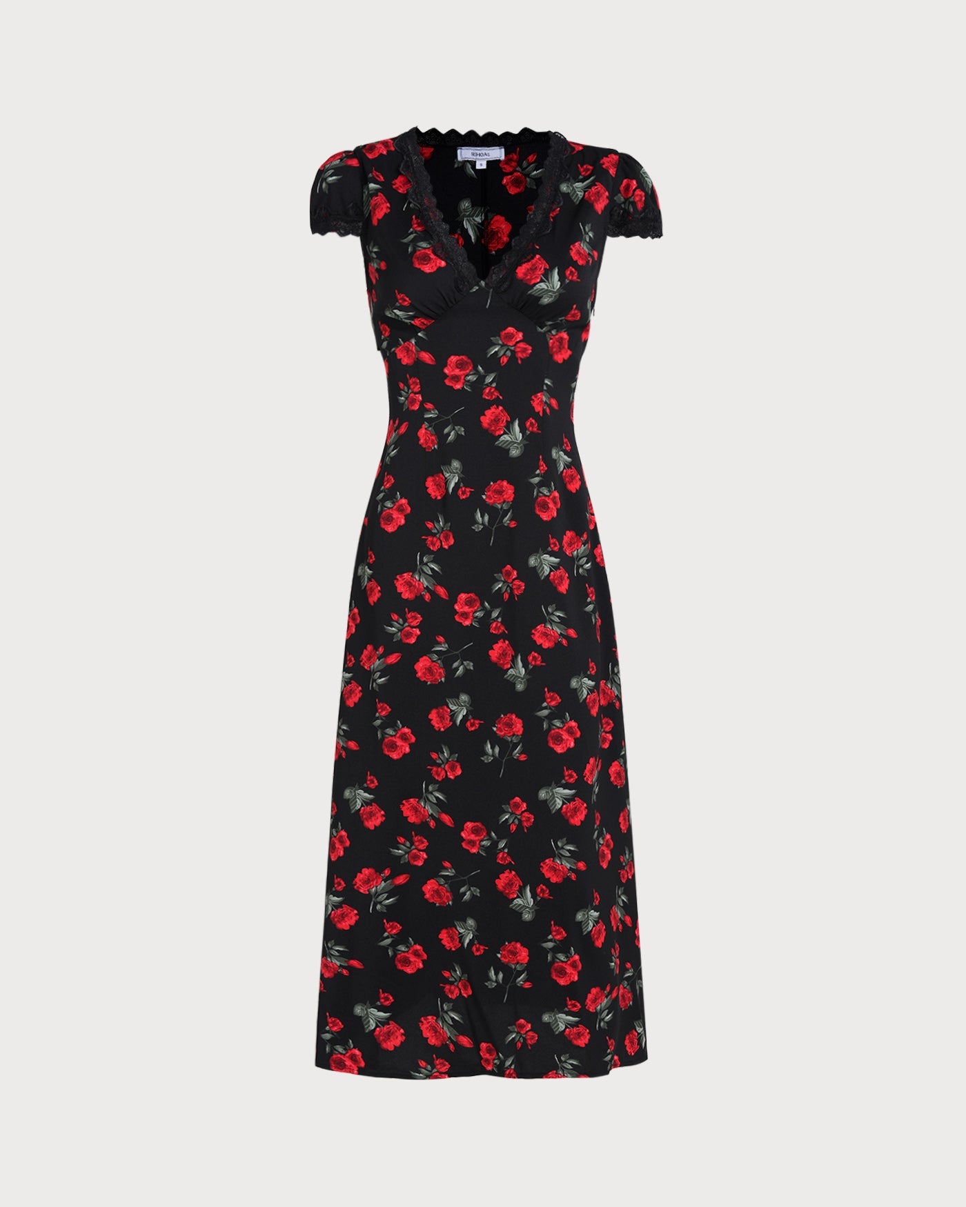 Black Floral Maxi Dress