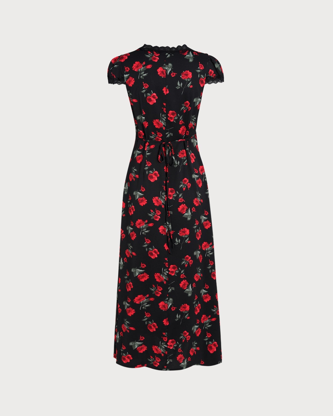 Black Floral Maxi Dress