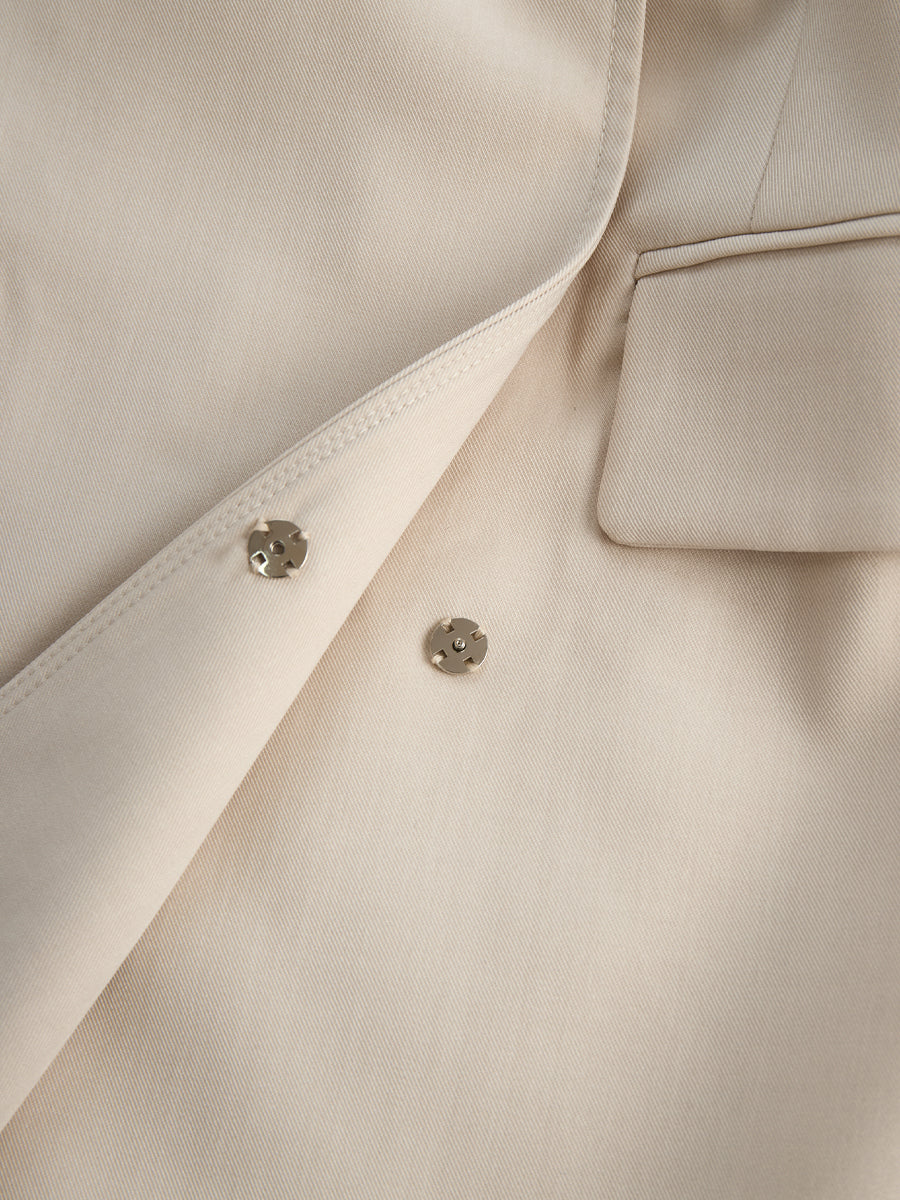 Tailored Blazer-Inspired Mini Dress With Belted Waist