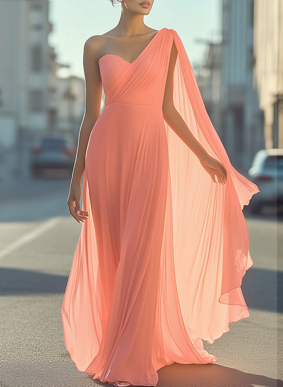 Ethereal One-Shoulder Gown