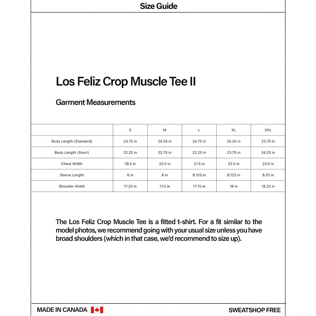 Los Feliz Crop Muscle Tee II